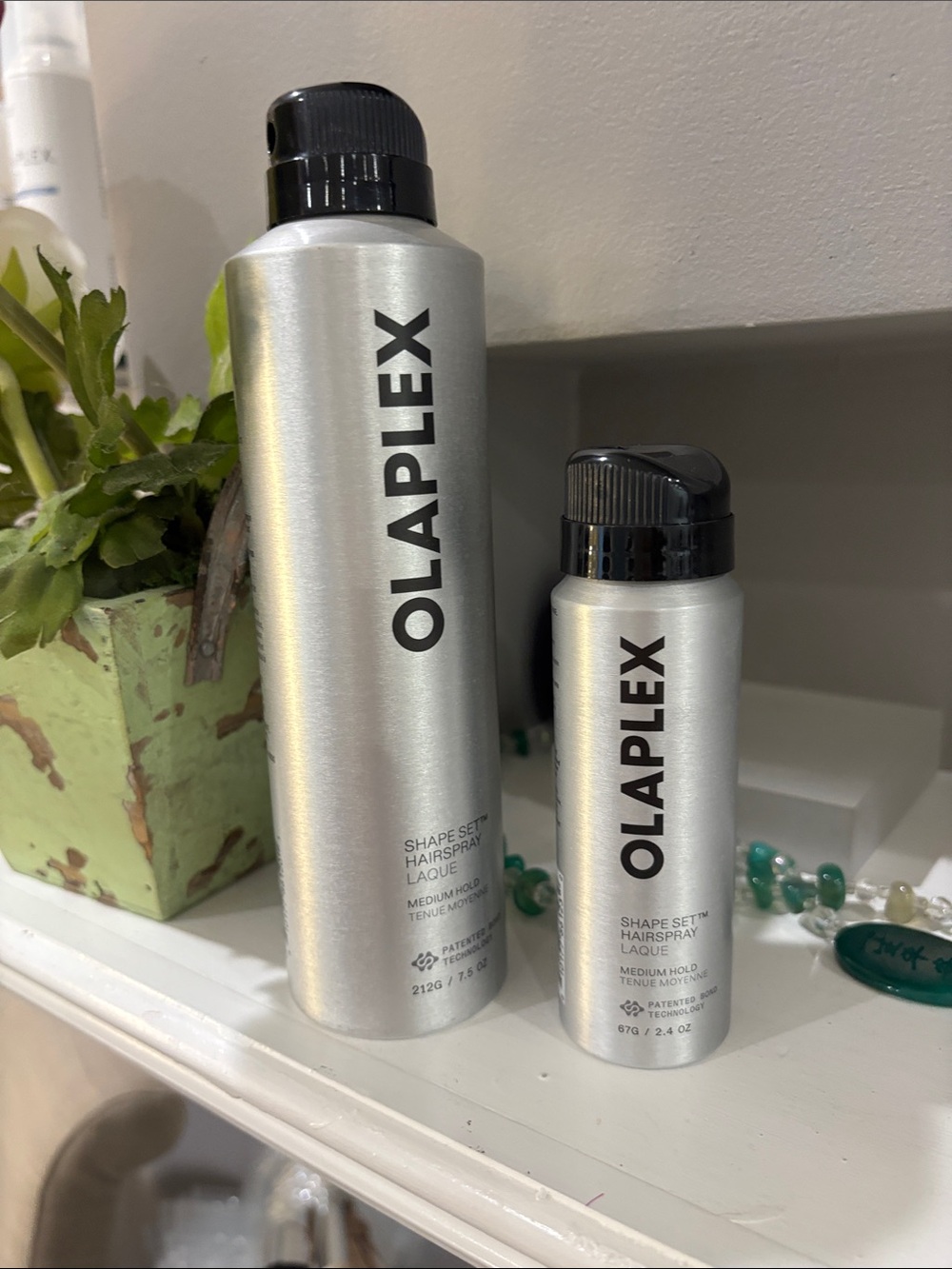 OLAPLEX Silver Hairspray Bottle – Black Cap price for 2
